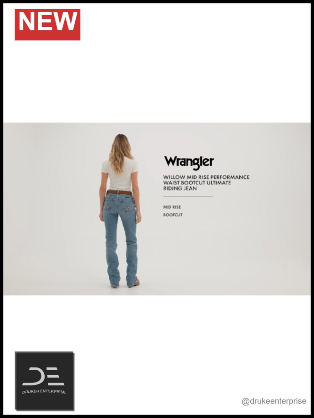 Mid Rise Boot Cut Ultimate Riding Jeans Performance Waist - Picture 6 of 6